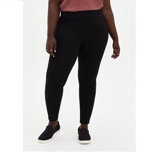 TORRID Pixie Skinny Studio Luxe Ponte High-Rise Fleece Lined Pant Size 1X